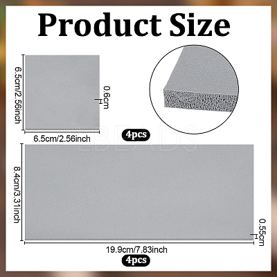8Pcs 2 Styles Silicone Mats AJEW-OC0016-41-1