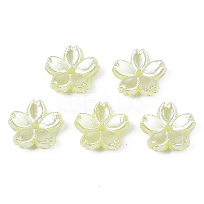 Acrylic Imitation Pearl Beads OACR-N012-002G-1