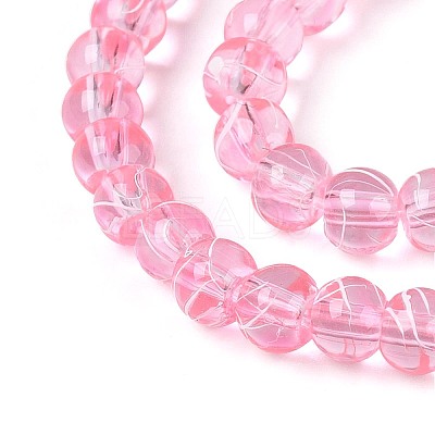 Drawbench Transparent Glass Beads Strands GLAD-Q012-4mm-02-1