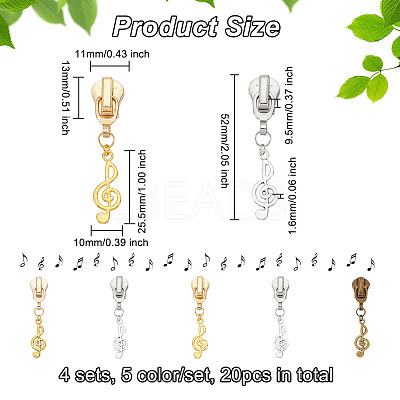 Alloy Replacement Zipper Sliders PALLOY-PH01591-11-1