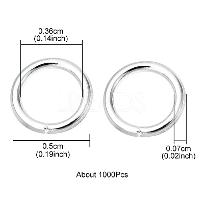Iron Open Jump Rings IFIN-YW0001-41S-1