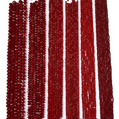 Opaque Solid Color Imitation Jade Glass Beads Strands LS-EGLA-A044-P6mm-D02-1