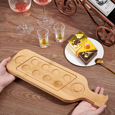 Bamboo 8 Tray Wine Glass Holder DIY-WH0430-912A-1