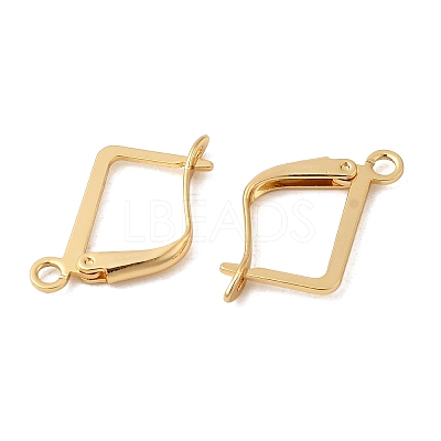 Brass Leverback Earring Findings KK-P340-20B-G-1