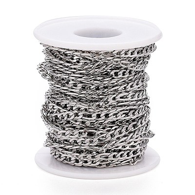 Tarnish Resistant 304 Stainless Steel Figaro Chain CHS-M003-12P-C-1