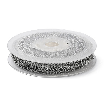Tarnish Resistant 304 Stainless Steel Cable Chains CHS-H017-01P-20M-1