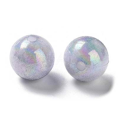 Two Tone Opaque Acrylic Beads SACR-P024-01B-W11-1