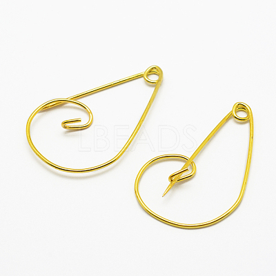 Iron Brooch Findings IFIN-K028-01G-1