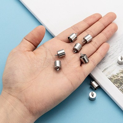 Tarnish Resistant 304 Stainless Steel Cord Ends STAS-E020-8-1