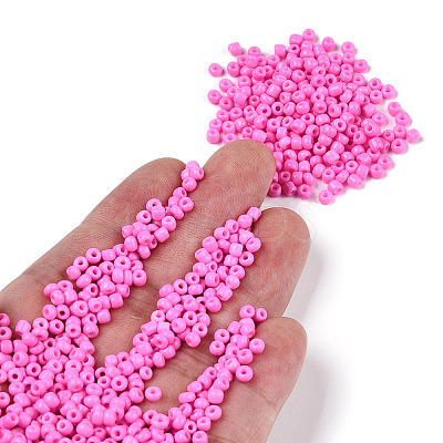 Baking Paint Glass Seed Beads SEED-S003-K2-1