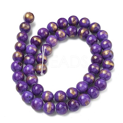 Natural Mashan Jade Beads Strands G-F670-A25-8mm-1