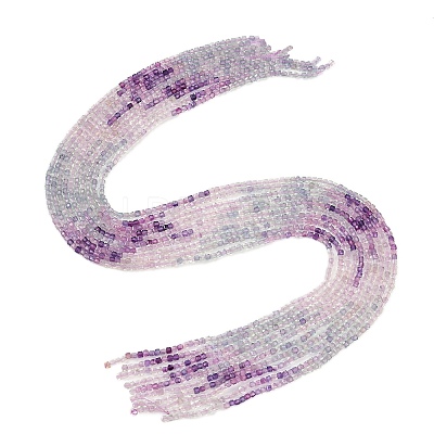 Natural Fluorite Beads Strands G-P457-B01-55-1