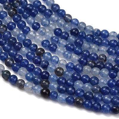 Natural Blue Aventurine Beads Strands G-Z116-A25-2mm-1