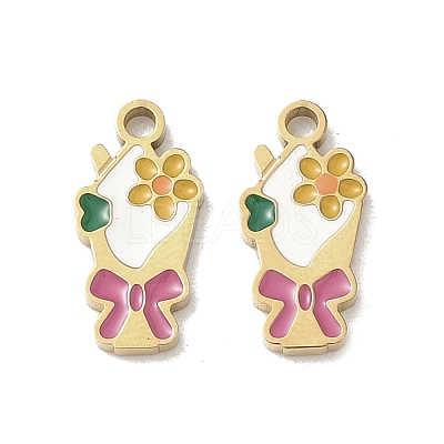 304 Stainless Steel Charms STAS-C155-08G-1