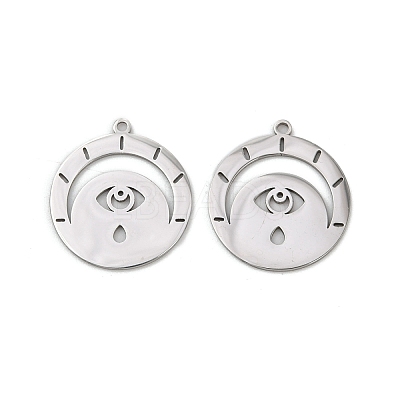 201 Stainless Steel Pendants STAS-U052-02B-P-1