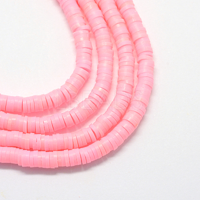 Handmade Polymer Clay Heishi Beads X-CLAY-R067-8.0mm-28-1