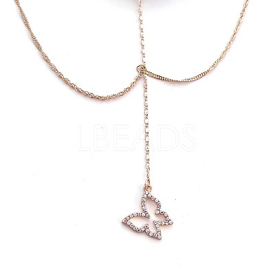 Alloy Rhinestone Sexy Elastic Multilayer Tassel Butterfly Leg Chain FS-WG8A9A5-01-1