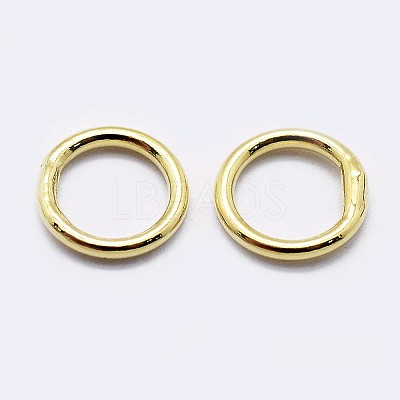 925 Sterling Silver Soldered Closed Jump Rings STER-F036-03G-0.8x6-1