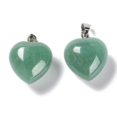 Natural Green Aventurine Pendants X-G-I311-A06-1