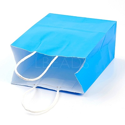Pure Color Kraft Paper Bags LS-AJEW-G020-C-01-1