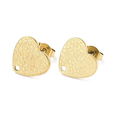 Ion Plating(IP) 304 Stainless Steel Stud Earring Findings STAS-I183-08B-G-1