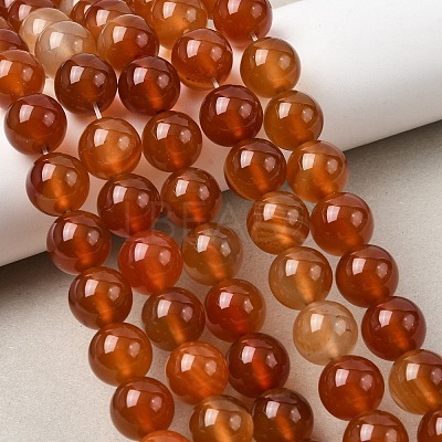 Natural Carnelian Beads Strands G-N0006-12mm-17-1