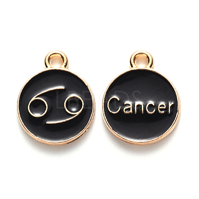 Alloy Enamel Pendants ENAM-S124-01A-08D-1