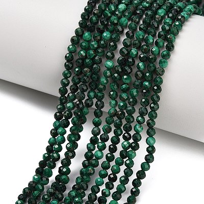 Natural Malachite Beads Strands X-G-C262-A02-3mm-1