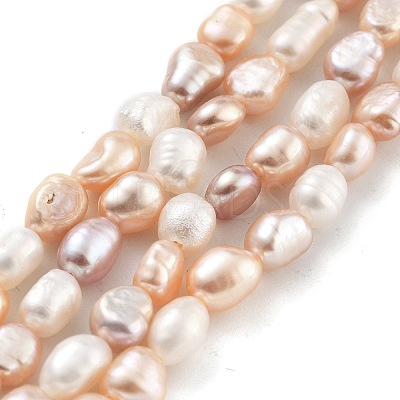 Natural Cultured Freshwater Pearl Beads Strands PEAR-P062-32E-1