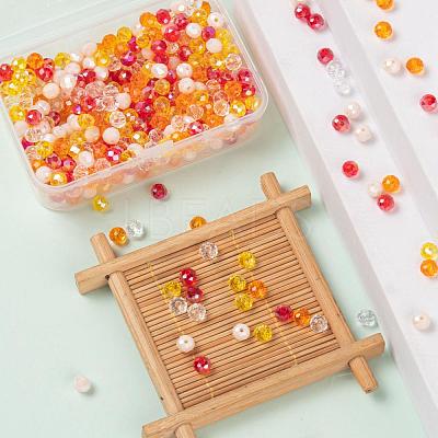 500Pcs 5Colors Electroplate Glass Beads EGLA-LS0001-01C-1
