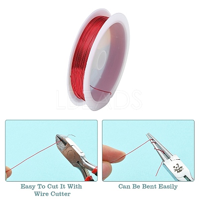 Copper Jewelry Wire CWIR-CW0.4mm-13-1