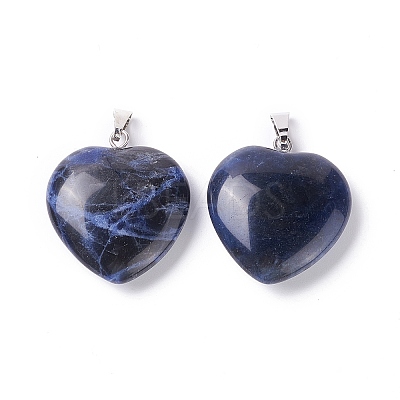 Natural Sodalite Pendants G-G956-B39-FF-1