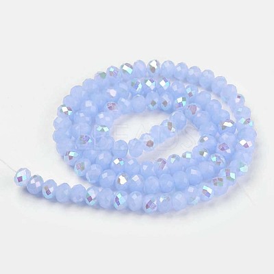 Electroplate Glass Beads Strands EGLA-A034-J2mm-L03-1