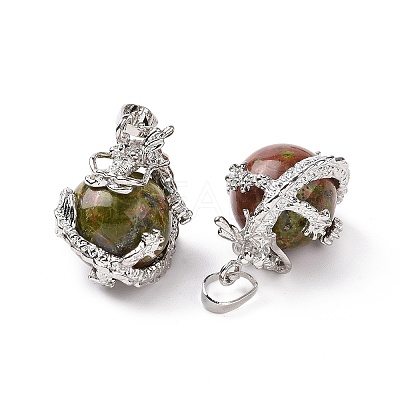 Mixed Natural Gemstone Pendants GP471-1