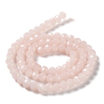 Baking Paint Imitation Jade Glass Bead Strands DGLA-A034-J8MM-A41-1
