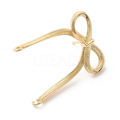 Brass Stud Earring Finding LS-KK-U061-14B-G-1