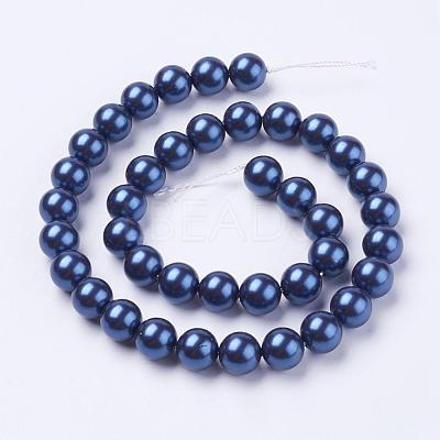 Shell Pearl Beads Strands BSHE-L035-10mm-I08-1