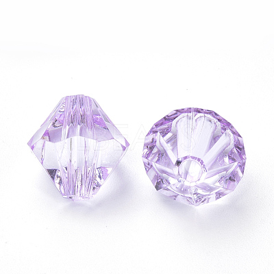 Transparent Acrylic Beads TACR-S146-6mm-18-1