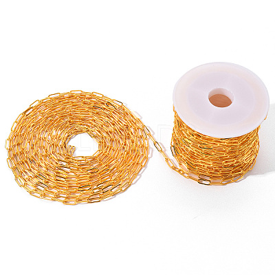 Brass Paperclip Chains CHC-T008-07G-1