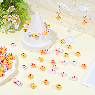 200Pcs Acrylic Beads OACR-PA0001-66A-1