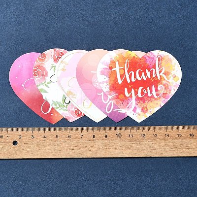 Coated Paper Thank You Greeting Card DIY-FS0007-76B-1