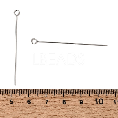 Non-Tarnish 304 Stainless Steel Eye Pin X-STAS-R045-45mm-1