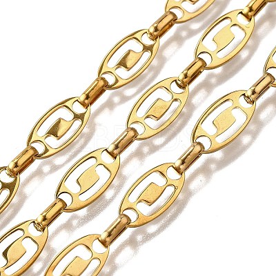 Ion Plating(IP) 304 Stainless Steel Oval Link Chains CHS-S012-25G-1