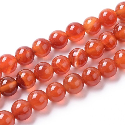 Natural Agate Beads Strands G-I261-B04-8mm-1