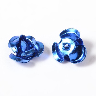 Flower Aluminum Beads ALUM-I001-06-1