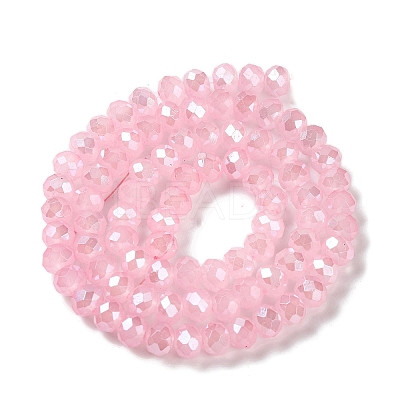 Baking Electroplate Glass Beads Strands DGLA-A039-J10mm-B15-1