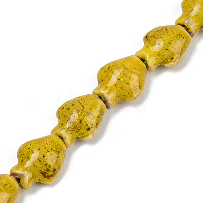 Handmade Porcelain Beads Strands PORC-P030-01A-03-1