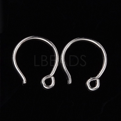 Anti-Tarnish Rhodium Plated Sterling Silver Earring Hooks X-STER-N0001-028-1
