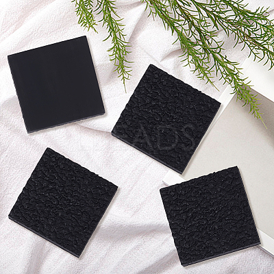 2Pairs Square Rubber Anti-slip Stickers for Shoe Soles AJEW-CY0002-56-1
