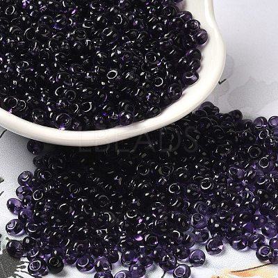 Transparent Colours Glass Seed Beads SEED-P006-02A-12-1